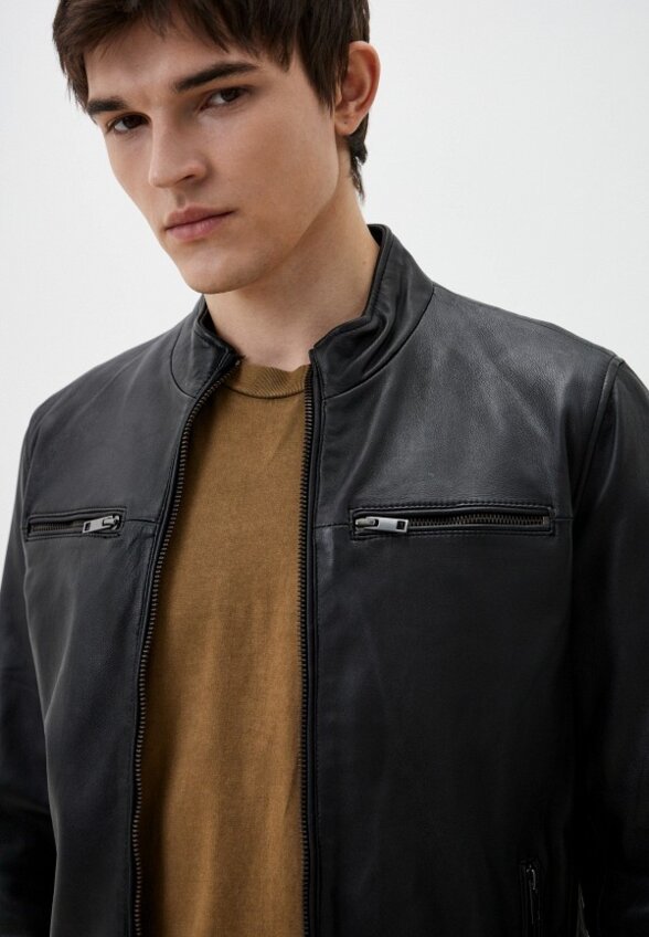 Куртка кожаная Urban Fashion for Men