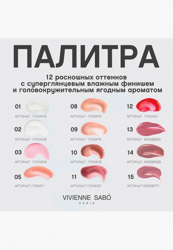 Блеск для губ Vivienne Sabo