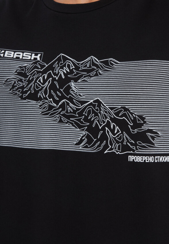 Футболка женская Bask Topography Lt V2, Черный
