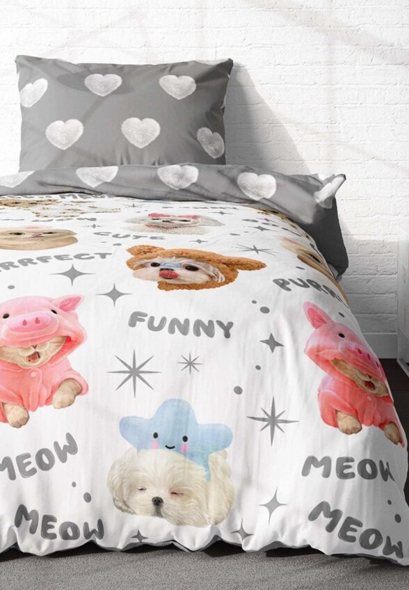 Постельное белье 1,5-спальное Crazy Getup