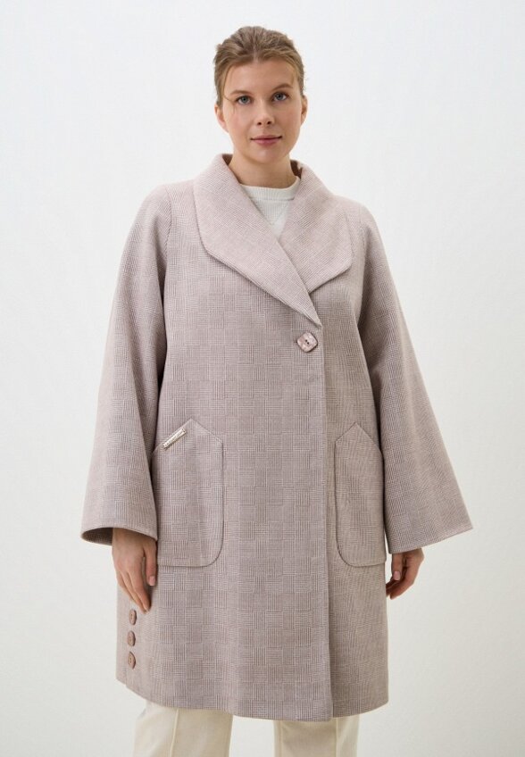 Пальто однобортное Gaxgax