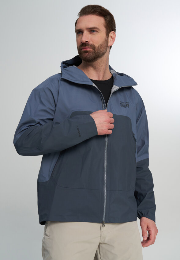 Куртка мембранная мужская Mountain Hardwear Cloud Cipher Hooded Jacket, Синий
