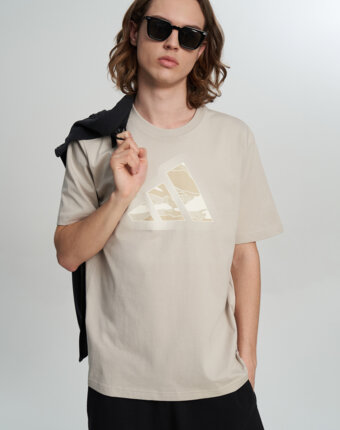 Футболка мужская adidas Camo Mod, Бежевый женщинам