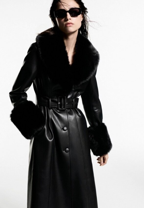 Пальто однобортное Mango