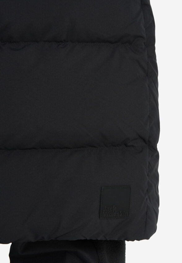 Пальто пуховое женское Jack Wolfskin Frozen Palace, Черный