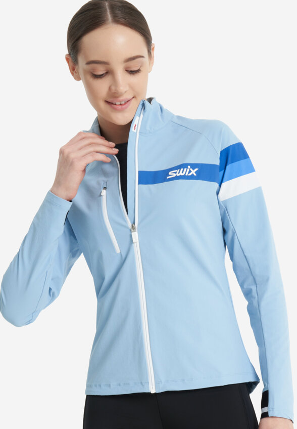 Куртка для беговых лыж женская Swix, Голубой