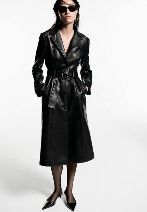 Пальто однобортное Mango