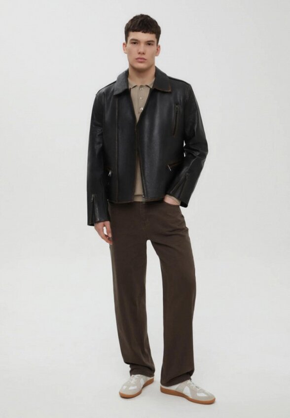 Куртка кожаная Finn Flare