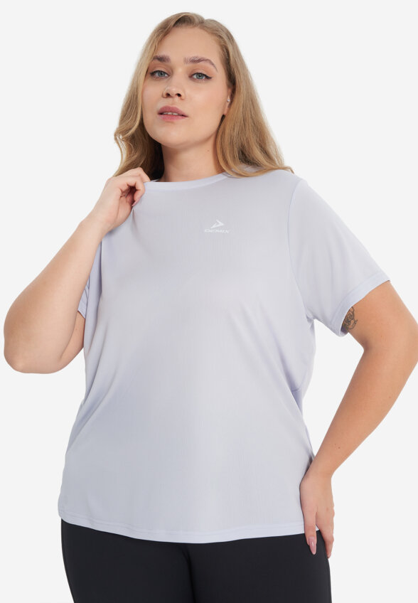Футболка женская Demix, Plus Size, Голубой