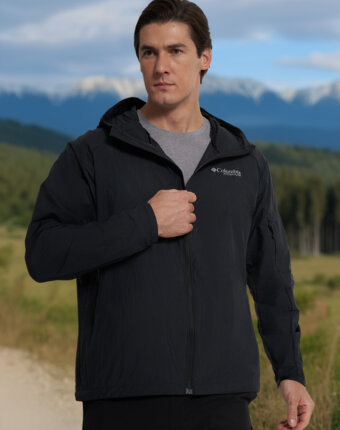 Ветровка мужская Columbia Loop Trail II Windbreaker, Черный женщинам