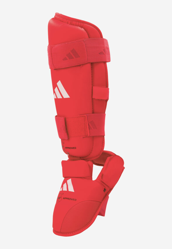 Защита голени и стопы adidas WKF Shin & Removable Foot, Красный