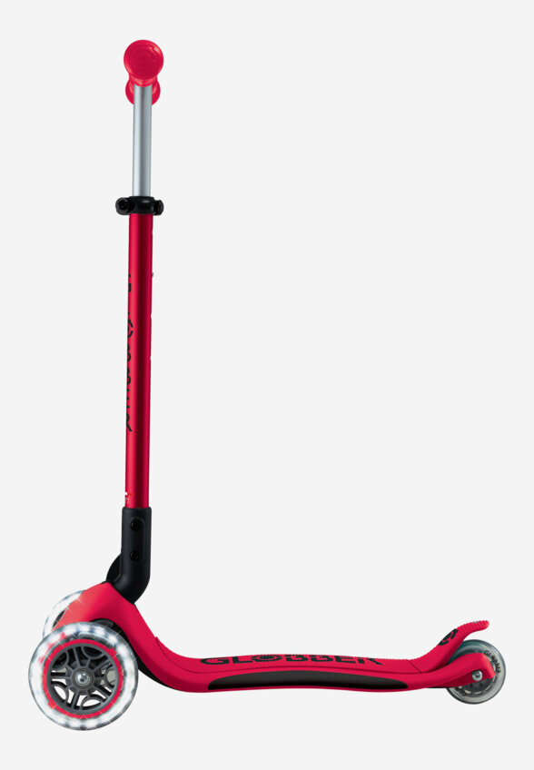 Самокат детский Globber Primo Foldable Plus Lights, Красный