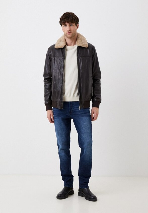 Куртка кожаная Urban Fashion for Men