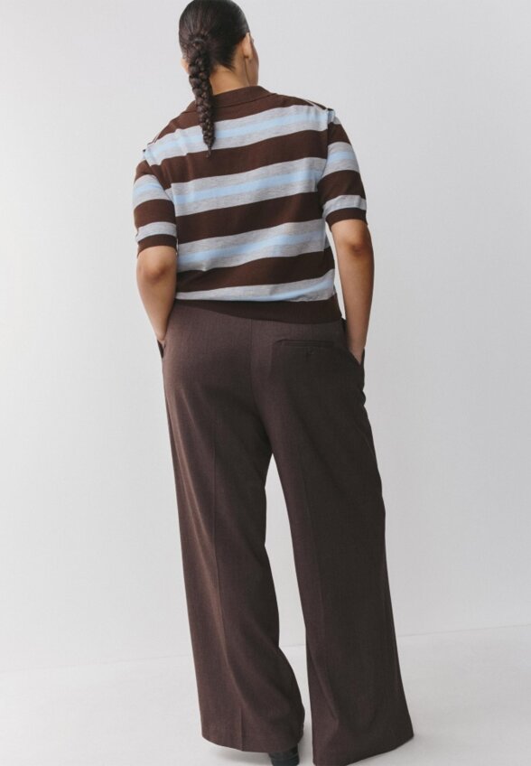 Широкие брюки из костюмной ткани