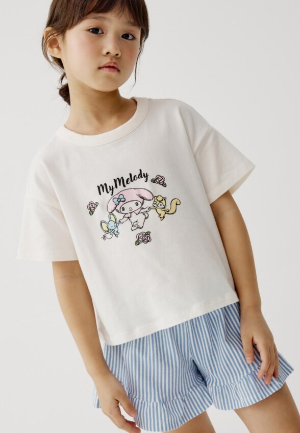 Пижама с принтом Hello Kitty My Melody для девочек