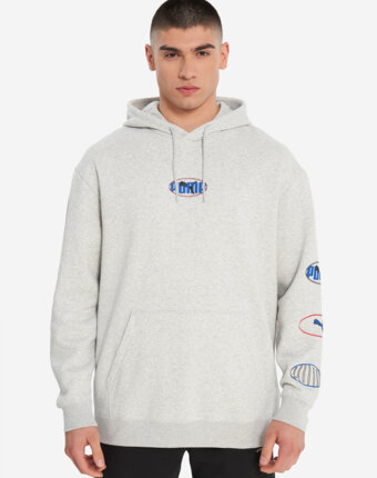Худи мужское PUMA Ess Logo Lab Execution, Серый женщинам