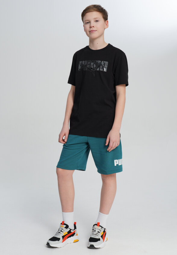 Футболка для мальчиков PUMA Ess Logo Lab Story 2, Черный