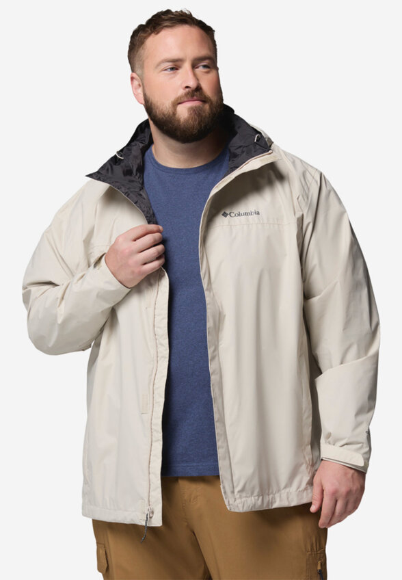 Куртка мембранная мужская Columbia Watertight II Jacket, Plus Size, Бежевый