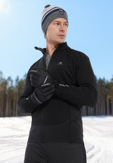 Куртка для беговых лыж мужская Nordski Race, Черный