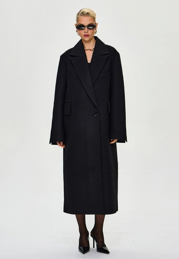 Пальто однобортное Miss Chic