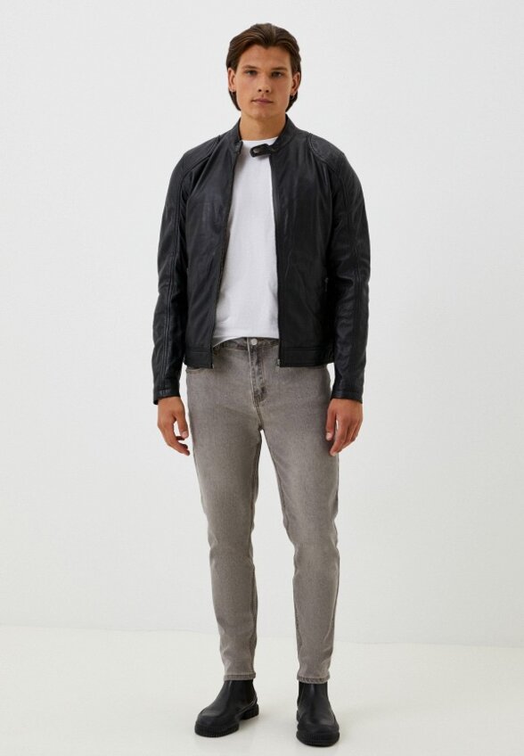 Куртка кожаная Urban Fashion for Men