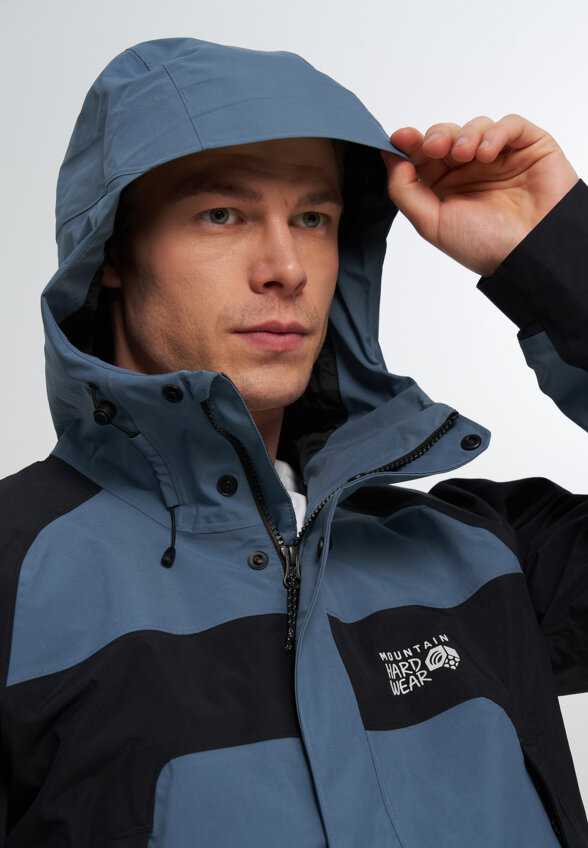 Куртка мембранная мужская Mountain Hardwear Dry Times Hooded Jacket, Синий