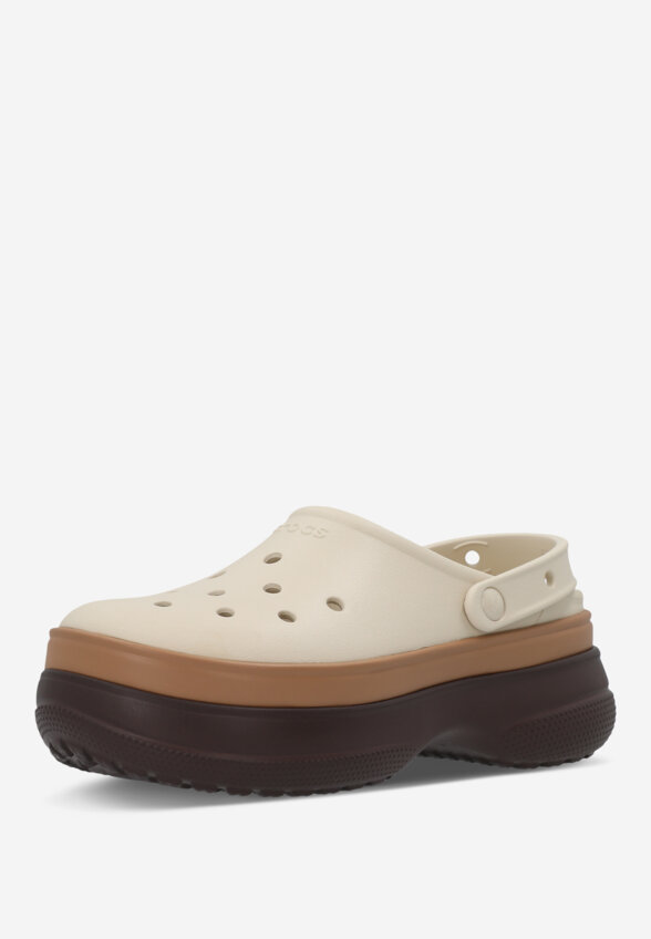 Сабо женские Crocs Classic Stacked, Бежевый