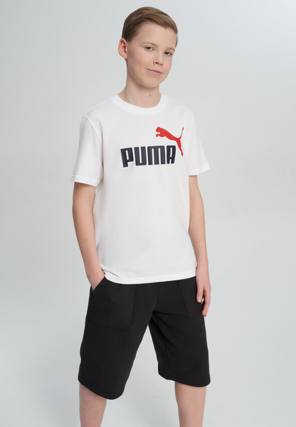 Футболка для мальчиков PUMA Ess 2 Color No.1 Logo, Белый