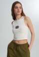 Майка женская Vans Oval Logo Tank, Бежевый3  - превью