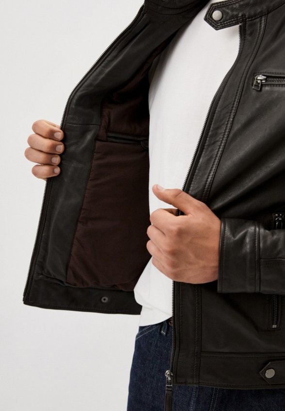 Куртка кожаная Serge Pariente