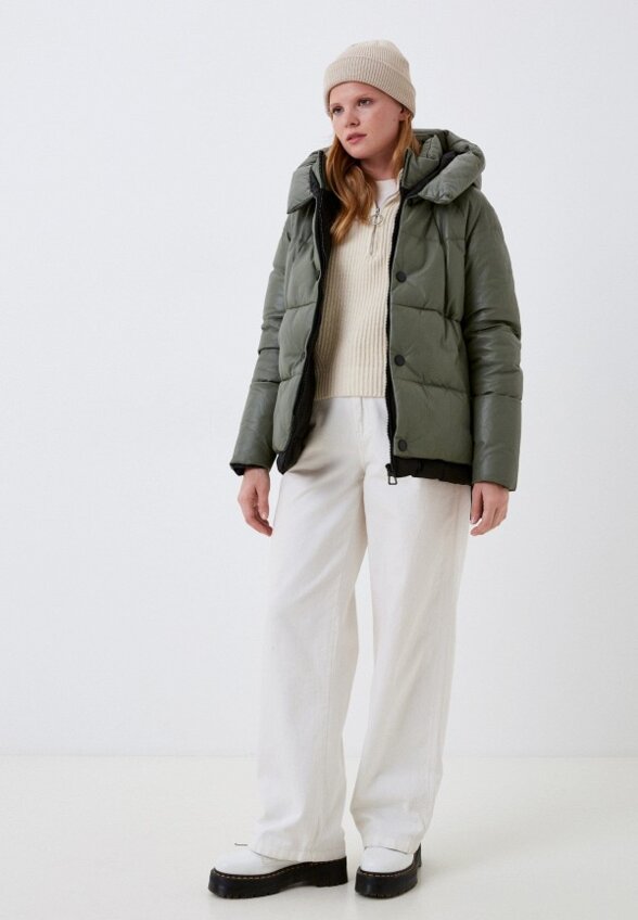 Куртка кожаная утепленная Снежная Королева