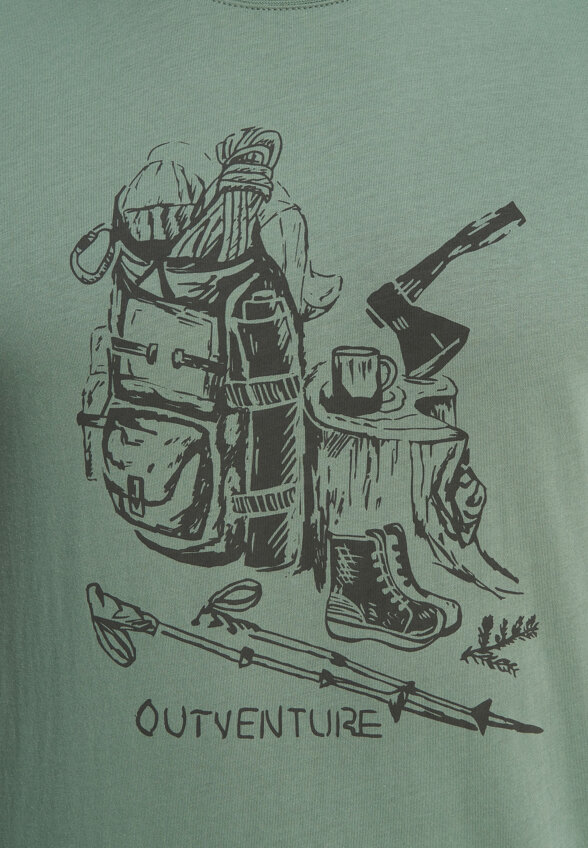 Футболка мужская Outventure, Зеленый