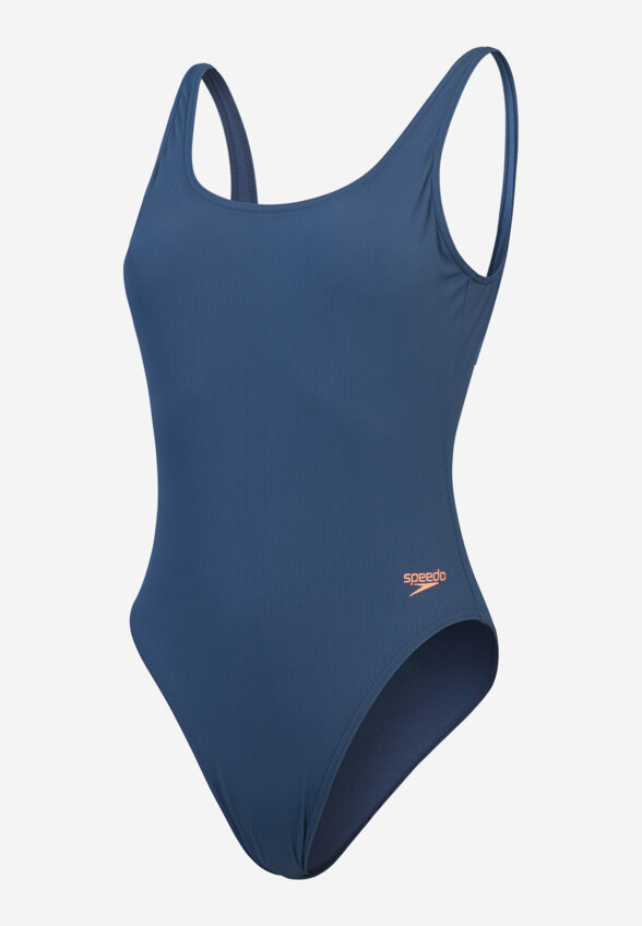 Купальник слитный женский Speedo Textd Belted Deep, Синий