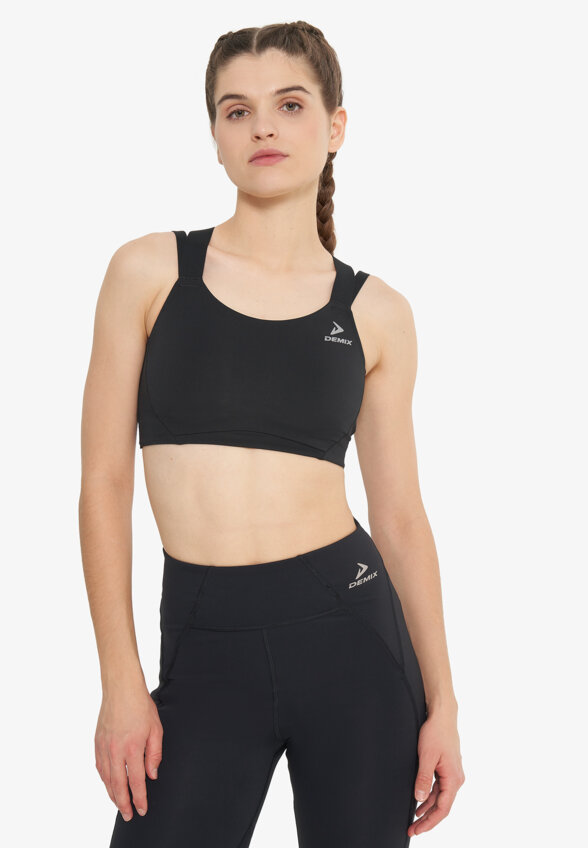 Топ бра спортивный Demix MuseFit Gym Scuba, Черный