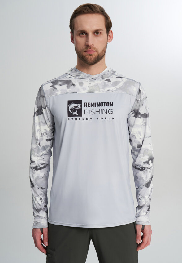 Лонгслив мужской Remington Fishing Sun And Mosquito Protection Style 5, Серый