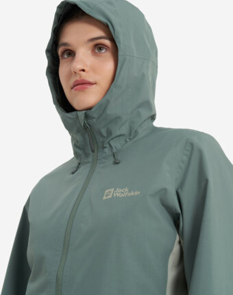 Куртка мембранная женская Jack Wolfskin Weiltal, Зеленый женщинам
