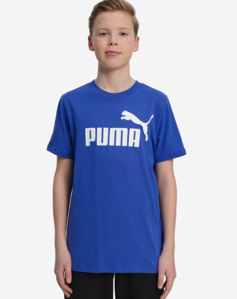 Футболка для мальчиков PUMA Ess No. 1 Logo, Синий женщинам