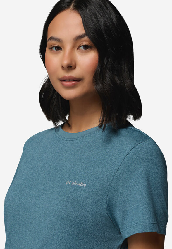 Футболка женская Columbia Parsons Point SS Logo Tee, Синий