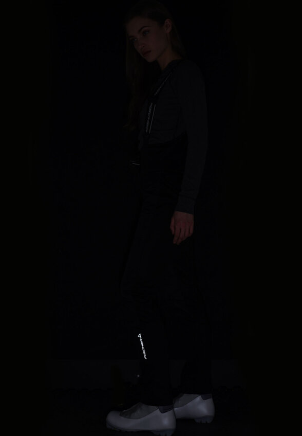 Брюки для беговых лыж женские Fischer Hybrid, Черный