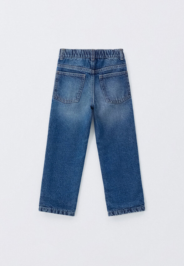 Утепленные джинсы Mom fit для девочек