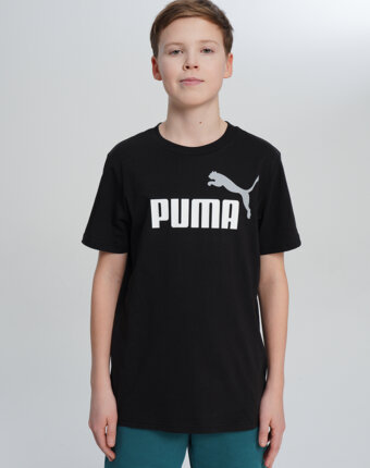 Футболка для мальчиков PUMA Ess 2 Color No.1 Logo, Черный женщинам
