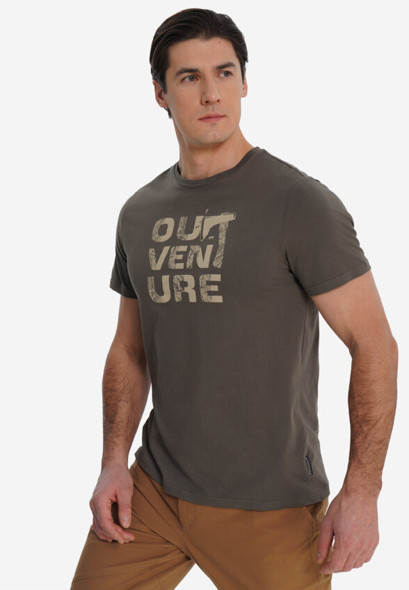 Футболка мужская Outventure, Коричневый