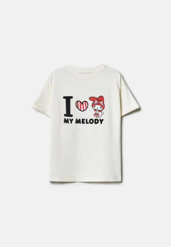 Футболка с принтом Hello Kitty для девочек