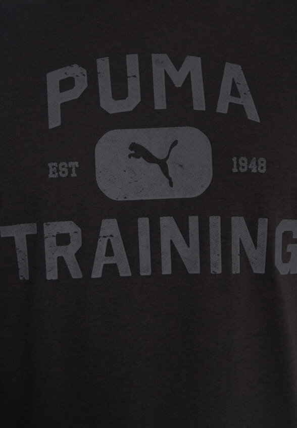 Футболка мужская PUMA Graphics Train Logo Relaxed, Черный