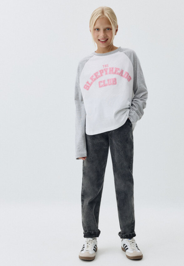Джинсы Paperbag fit для девочек