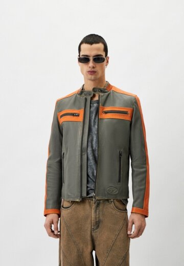 Куртка кожаная утепленная Diesel
