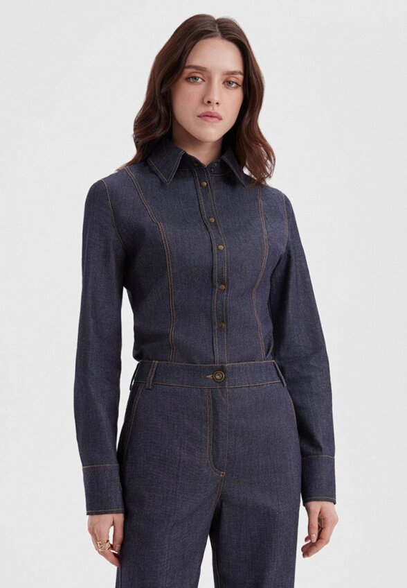 Рубашка джинсовая Olesa Chugunova
