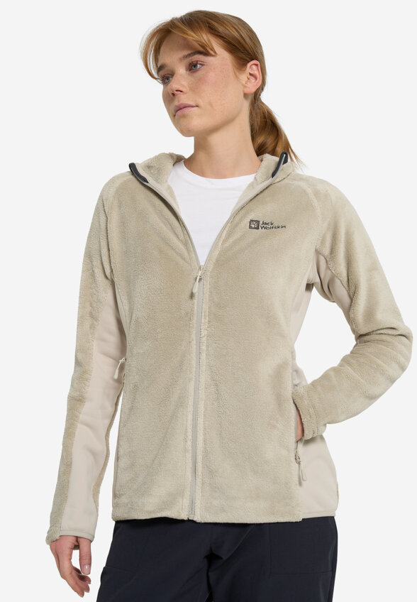 Джемпер флисовый женский Jack Wolfskin Rotwand, Бежевый