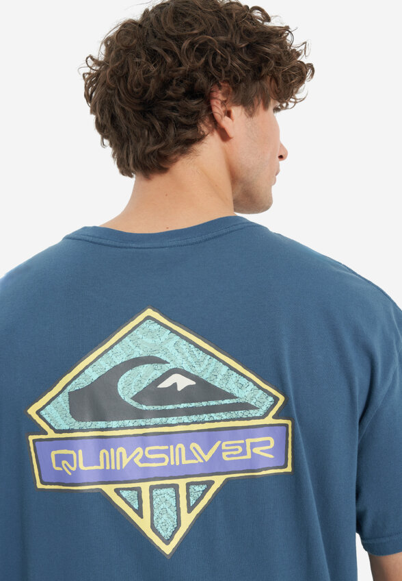 Футболка мужская оверсайз Quiksilver Crystal Jet, Синий