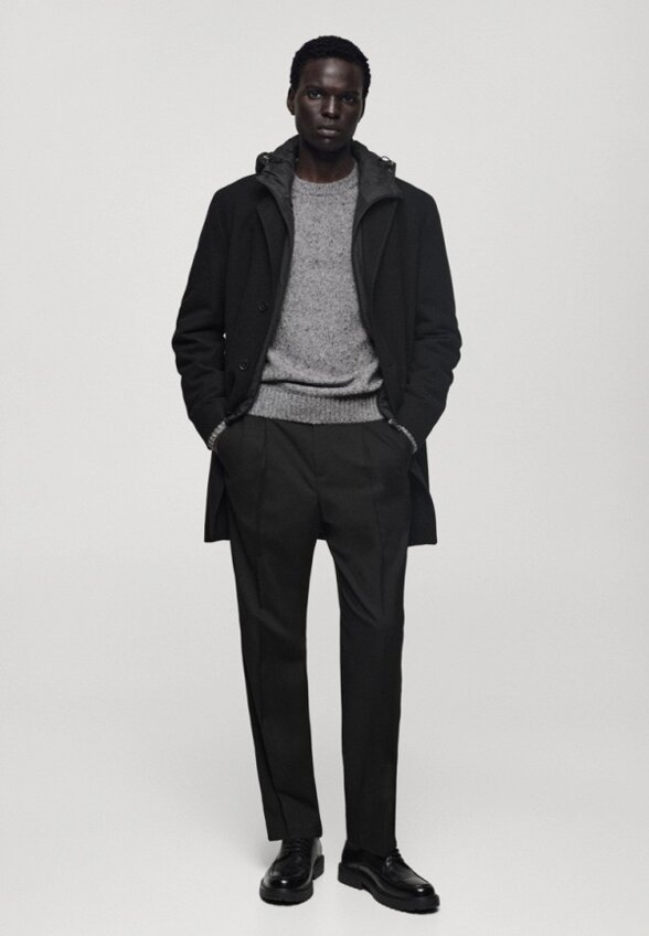 Пальто однобортное Mango Man